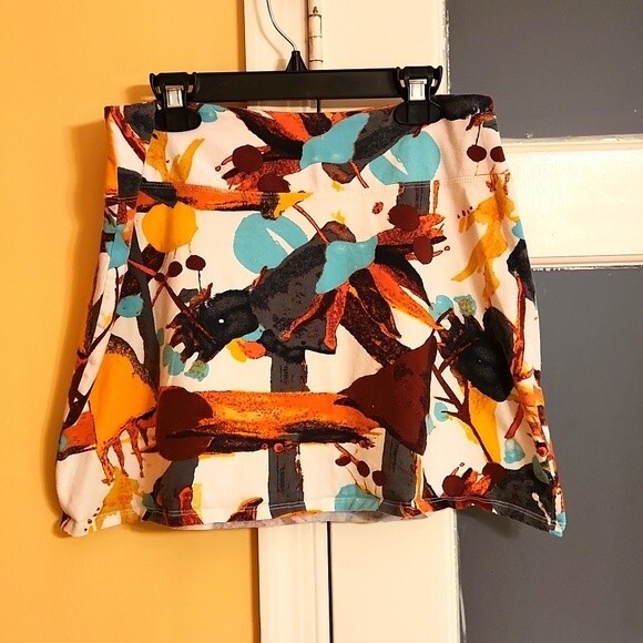 Patagonia Women's Organic Cotton Tidal Abstract Print Mini Skirt Size S - Picture 1 of 3